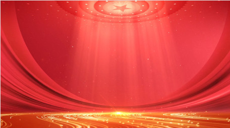 大气红色党政红绸粒子背景视频