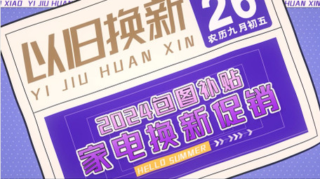 家电以旧换新促销产品展示图文快闪AE模板