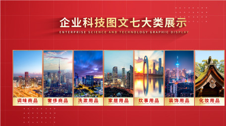 简洁党政分类展示图文pr模板