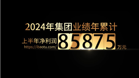 大气商务金色光影数据文字展示AE模板