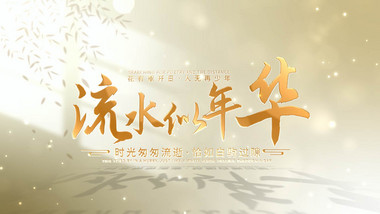 简洁清新<strong>光影</strong>文字<strong>片头</strong>展示AE模板