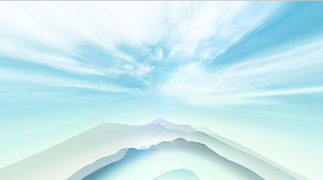 大气水墨山峰标题质感片头AE模板