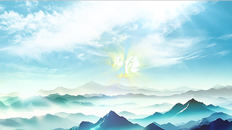 大气水墨山峰标题质感片头AE模板