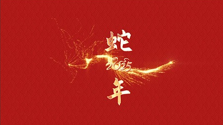 简约AE模板蛇年书法字幕花字