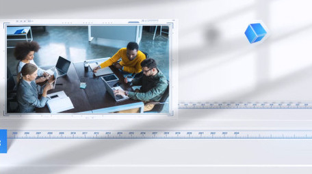 立体光影商务图文展示AE模板