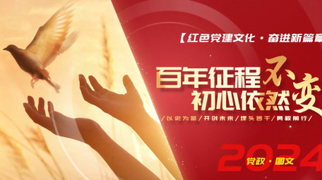 大气红色党政切片图文pr模板