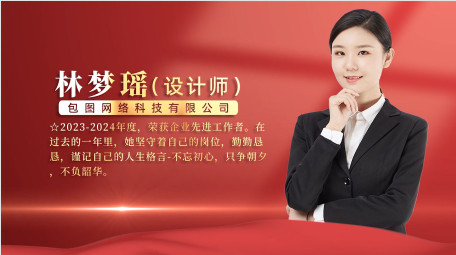 红金大气党政人物介绍PR模版