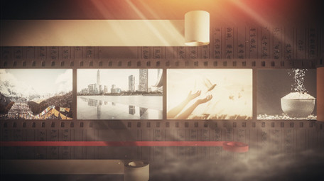 复古历史胶卷文化档案图文展示片头AE模板