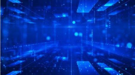 蓝色科技穿梭循环背景视频AE模版