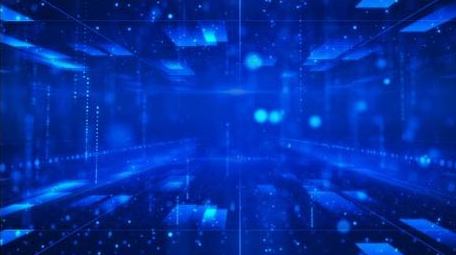 蓝色科技穿梭循环背景视频AE模版