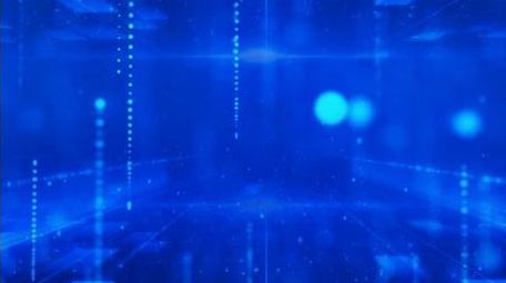 蓝色科技穿梭循环背景视频AE模版