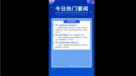 新闻报道文案展示竖屏视频AE模板