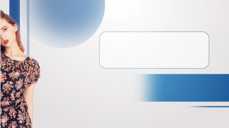 蓝色商务风人物介绍图文PR模板