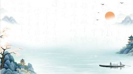 中国风山水水墨意境背景视频