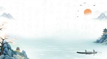 中国风山水水墨意境背景视频