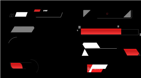 党政简约人名条字幕花字AE模板