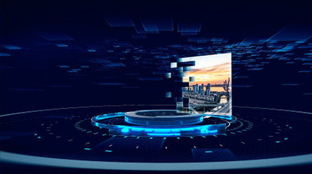 三维立体科技宣传片图文AE模版