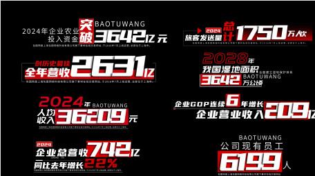 党政简约数据汇报字幕AE模板