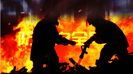 红色震撼消防安全宣传图文ae模板