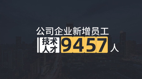 简洁企业工作项目数据字幕花字