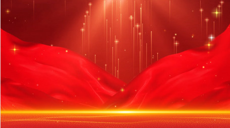 大气党政党建红绸粒子背景视频