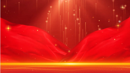 大气党政党建红绸粒子背景视频