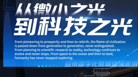 现代商务科技数据字幕花字