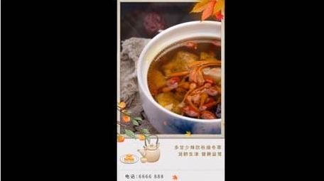 秋冬养生<strong>图文</strong>宣传短视频AE模板