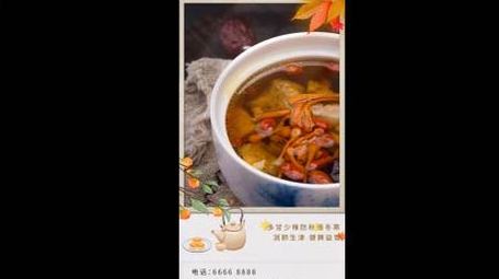 秋冬养生<strong>图文</strong>宣传短视频AE模板