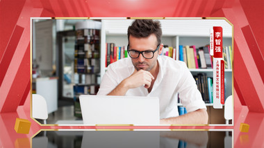 简洁<strong>党政</strong>新闻采访边框AE模板