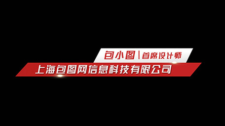 简洁AE模板党政宣传字幕花字