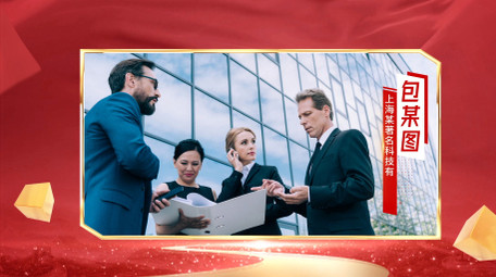 红色<strong>党政</strong>新闻采访边框背景视频