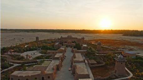 新疆叶城西夜迷城日出美景4K航拍