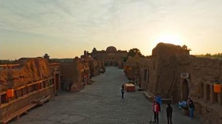 新疆叶城西夜迷城日出美景4K航拍