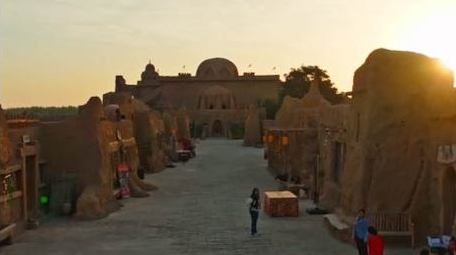 新疆叶城西夜迷城日出美景4K航拍