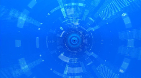 蓝色企业商务科技穿梭背景视频