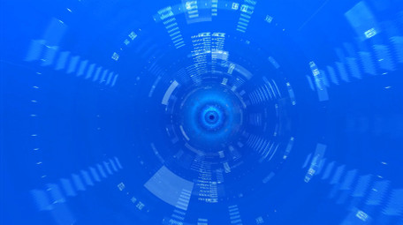 蓝色企业商务科技穿梭背景视频