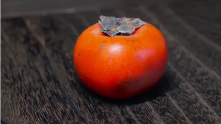 餐饮美食柿子秋季水果4K实拍