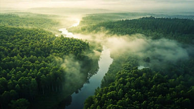 唯美云雾氧吧高帧率视频素材