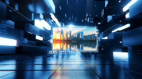 三维<strong>科技</strong>穿梭<strong>图文</strong>宣传片AE模版