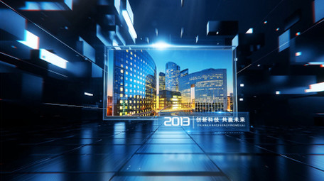 三维<strong>科技</strong>穿梭<strong>图文</strong>宣传片AE模版