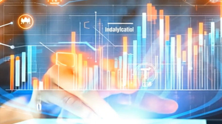 科技数据分析图标高清背景视频