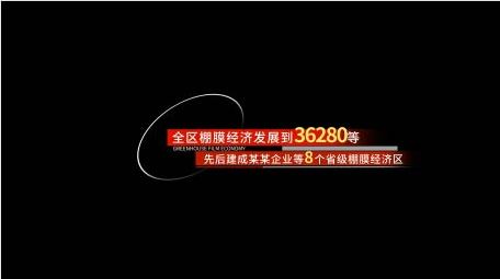 党政数据工作汇报字幕花字AE模板