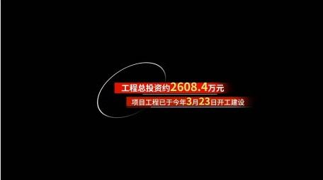 党政数据工作汇报字幕花字AE模板