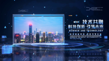 大气<strong>科技</strong>企业宣传<strong>图文</strong>穿梭展示AE模板