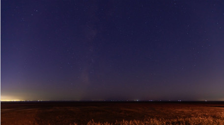 海边星空银河空镜延时实拍