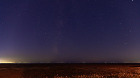 海边星空银河空镜延时实拍