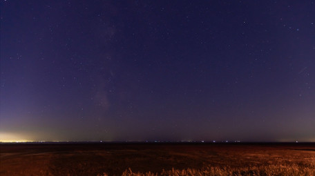 海边星空银河空镜延时实拍
