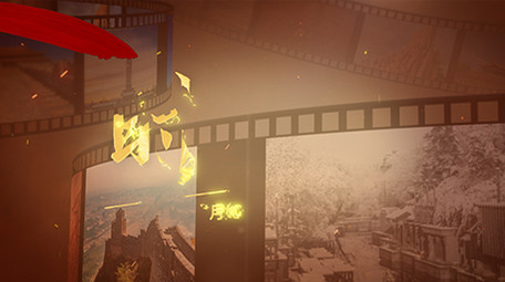 胶卷回忆光影标题质感片头AE模板