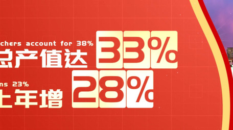 简洁<strong>党政</strong>年终数据展示pr模板